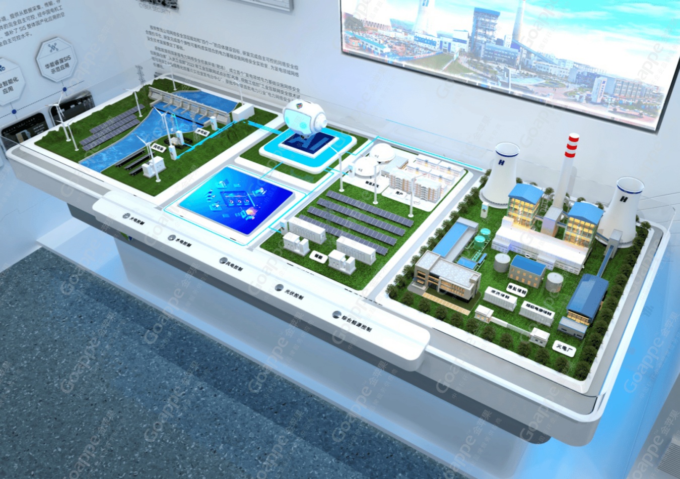 3D打印再應(yīng)用華能智能可控沙盤模型高度還原!